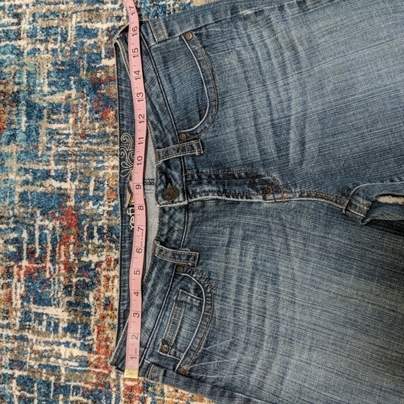 Refuge Junior's Cuffed Straight Leg Jeans Size 11 - Picture 7 of 11